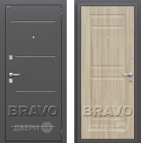 Входная металлическая Дверь Bravo Оптим Трио в Яхроме