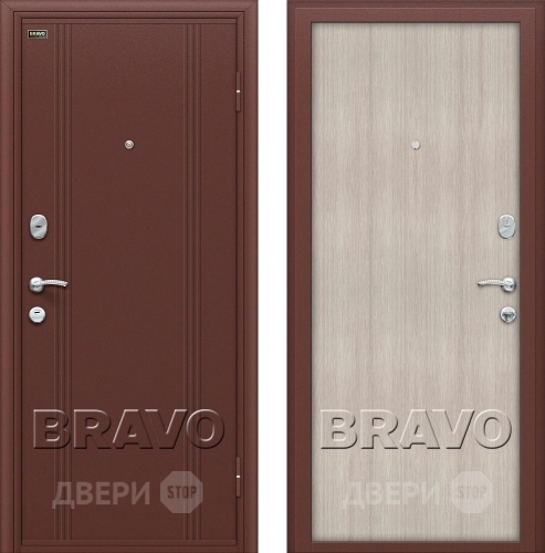 Входная металлическая Дверь Bravo Оптим Door Out 201 Капучино в Яхроме