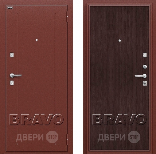 Входная металлическая Дверь Bravo Оптим Норма Wenge Veralinga в Яхроме