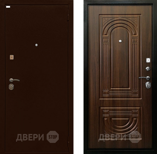 Входная металлическая Дверь Ратибор Оптима 3К Орех бренди в Яхроме