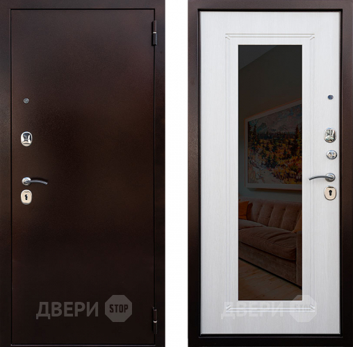 Дверь Снедо Патриот зеркало Белая Лиственница в Яхроме
