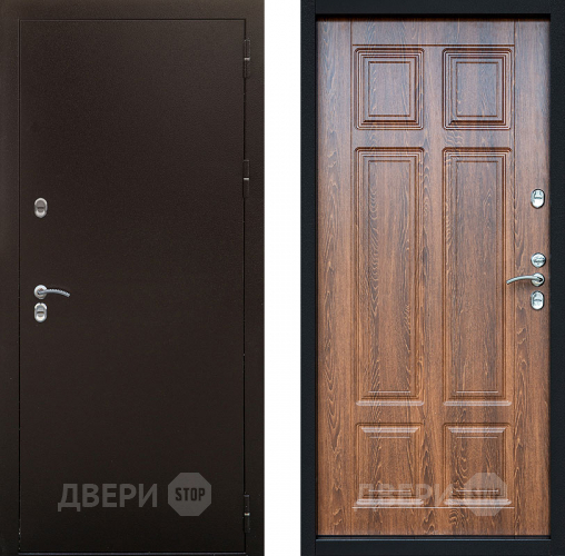 Входная металлическая Дверь Сибирь Термо Дуб филадельфия коньяк в Яхроме