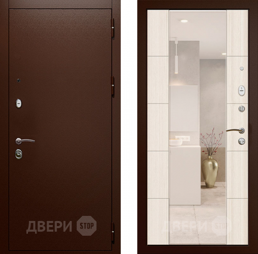 Входная металлическая Дверь с зеркалом Райтвер Президент  в Яхроме