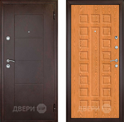 Входная металлическая Дверь Форпост Квадро Дуб золотой в Яхроме
