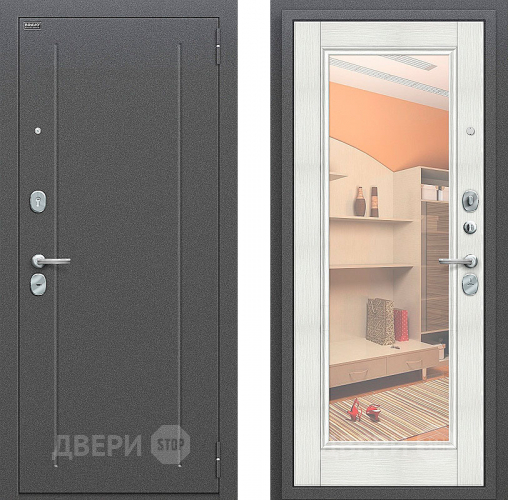 Входная металлическая Дверь Bravo Оптим Флэш Bianco Veralinga в Яхроме