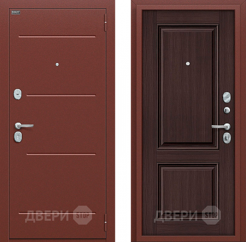 Входная металлическая Дверь Bravo Оптим Стиль Wenge Veralinga в Яхроме