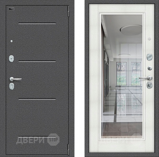 Дверь Bravo Porta S-2 104/П61 с зеркалом Бьянко в Яхроме