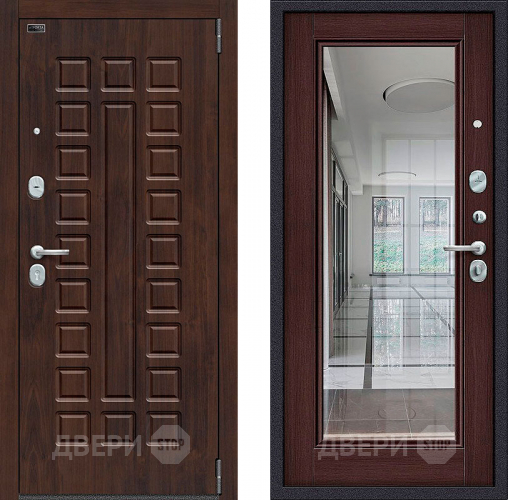 Входная металлическая Дверь Bravo Porta S-3 51/П61 с зеркалом Венге в Яхроме
