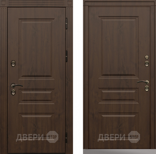 Дверь Сибирь Термо-Премиум темный дуб в Яхроме