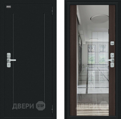 Дверь Bravo Глори Букле черное/Wenge Veralinga в Яхроме