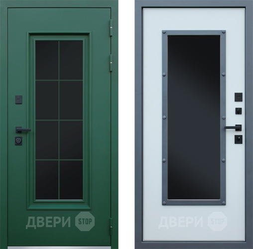 Входная металлическая Дверь АСД Терморазрыв Олимп с окном и английской решеткой в Яхроме