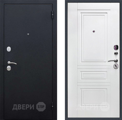 Дверь Локо 3к антик серебро/ белое дерево в Яхроме
