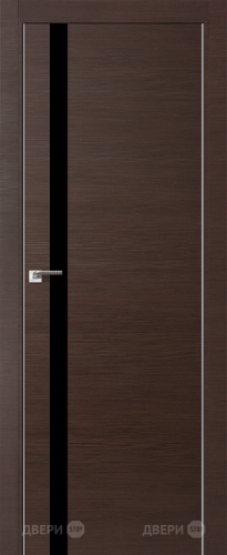 Межкомнатная дверь ProfilDoors 6Z венге кроскут (черный лак) в Яхроме