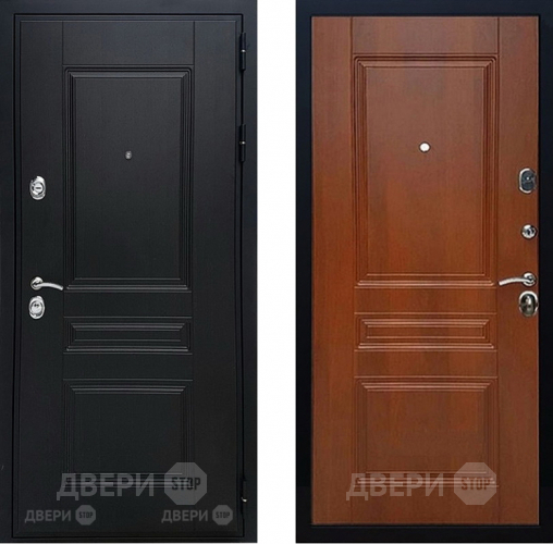 Входная металлическая Дверь Геркон (Gercon) Лондон панель МДФ Итальянский орех в Яхроме