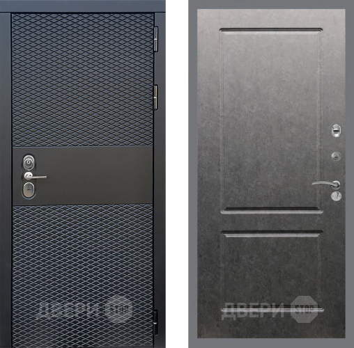 Дверь Стоп БЛЭК CISA ФЛ-117 Штукатурка графит в Яхроме