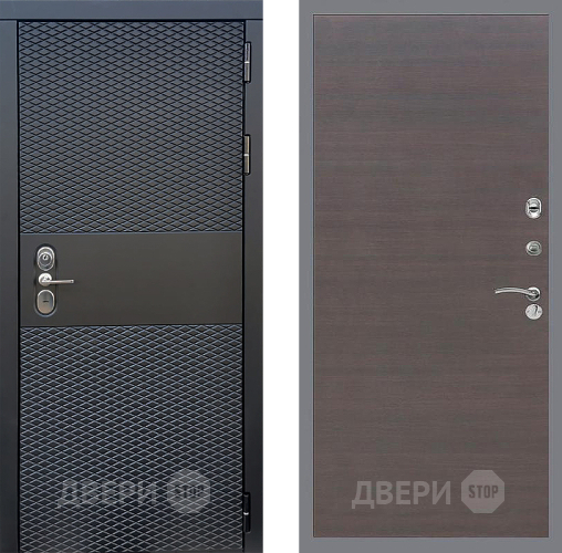 Дверь Стоп БЛЭК CISA Гладкая венге поперечный в Яхроме