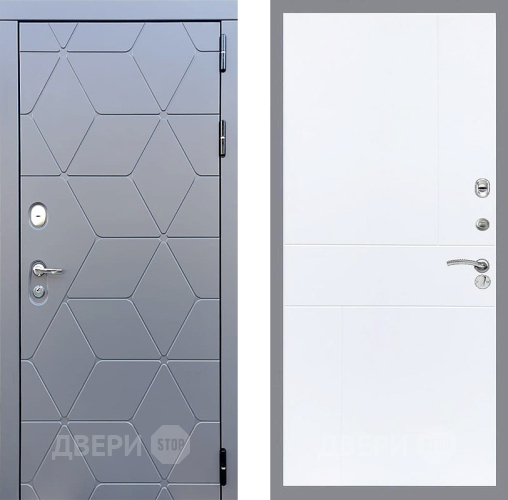 Входная металлическая Дверь Стоп КОСМО ФЛ-290 Силк Сноу в Яхроме