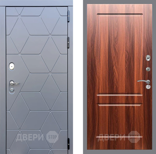 Входная металлическая Дверь Стоп КОСМО ФЛ-117 Итальянский орех в Яхроме