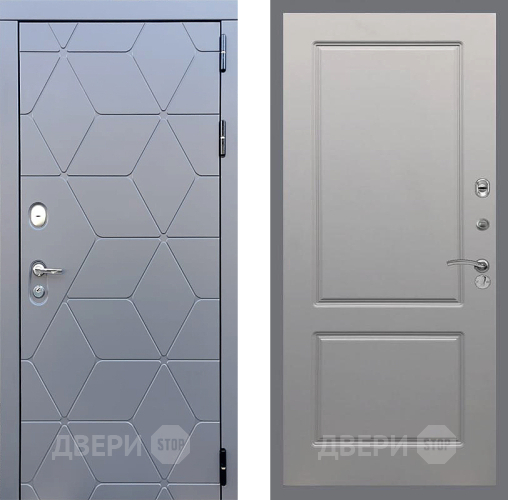 Входная металлическая Дверь Стоп КОСМО ФЛ-117 Грей софт в Яхроме