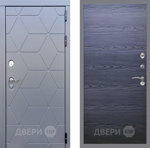Дверь Стоп КОСМО Гладкая Дуб тангенальный черный в Яхроме
