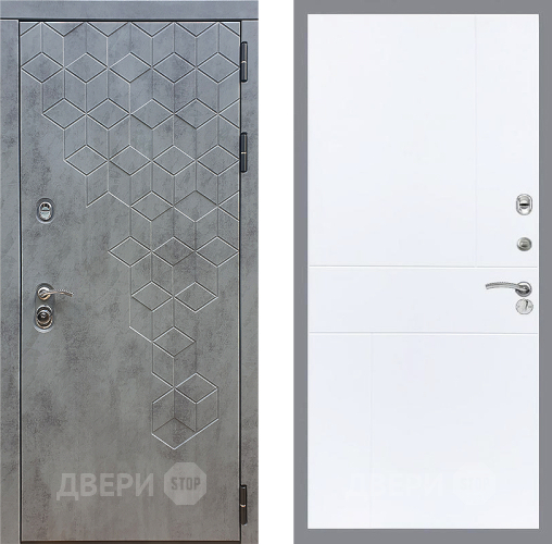 Входная металлическая Дверь Стоп БЕТОН ФЛ-290 Силк Сноу в Яхроме