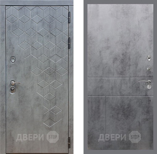 Дверь Стоп БЕТОН ФЛ-290 Бетон темный в Яхроме
