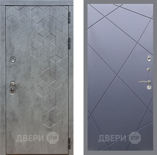 Входная металлическая Дверь Стоп БЕТОН ФЛ-291 Силк титан в Яхроме
