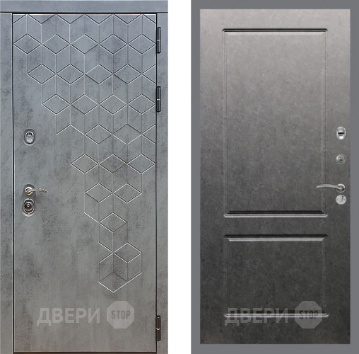 Входная металлическая Дверь Стоп БЕТОН ФЛ-117 Штукатурка графит в Яхроме