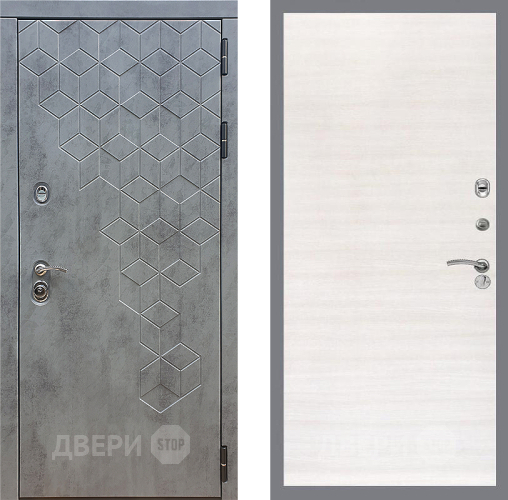 Дверь Стоп БЕТОН Гладкая Акация светлая в Яхроме