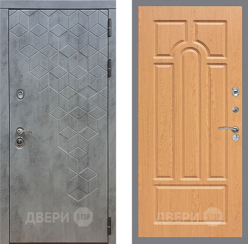 Входная металлическая Дверь Стоп БЕТОН ФЛ-58 Дуб в Яхроме