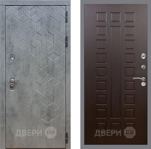 Входная металлическая Дверь Стоп БЕТОН ФЛ-183 Венге в Яхроме