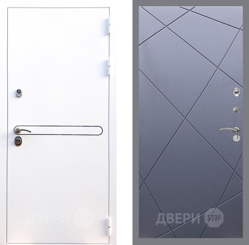Входная металлическая Дверь Стоп Лайн Вайт ФЛ-291 Силк титан в Яхроме