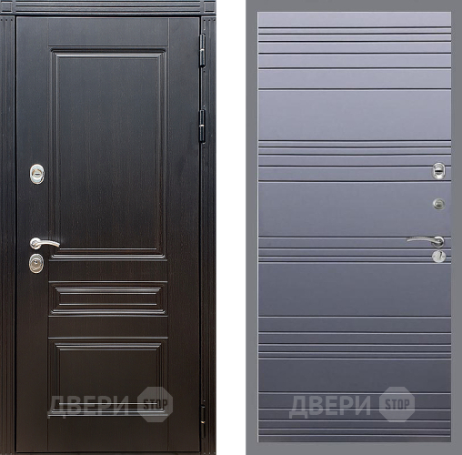 Дверь Стоп МЕГАПОЛИС Лайн Силк титан в Яхроме