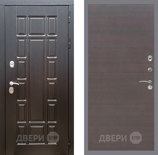 Входная металлическая Дверь Стоп НЬЮ ЙОРК Гладкая венге поперечный в Яхроме