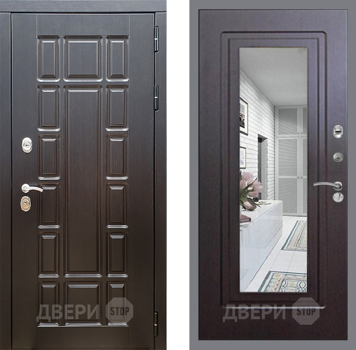 Дверь Стоп НЬЮ ЙОРК Зеркало ФЛ-120 Венге в Яхроме