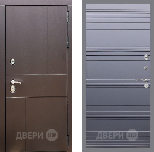 Входная металлическая Дверь Стоп УРБАН Лайн Силк титан в Яхроме