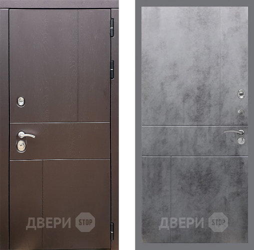 Входная металлическая Дверь Стоп УРБАН ФЛ-290 Бетон темный в Яхроме