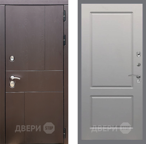 Входная металлическая Дверь Стоп УРБАН ФЛ-117 Грей софт в Яхроме