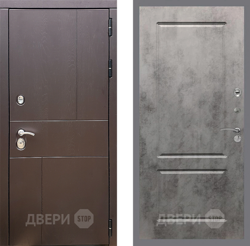Дверь Стоп УРБАН ФЛ-117 Бетон темный в Яхроме