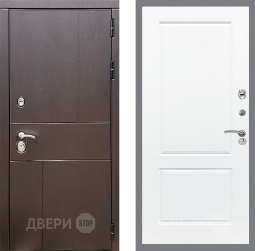 Входная металлическая Дверь Стоп УРБАН ФЛ-117 Силк Сноу в Яхроме