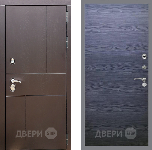 Дверь Стоп УРБАН Гладкая Дуб тангенальный черный в Яхроме