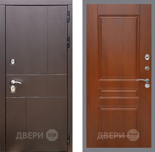 Входная металлическая Дверь Стоп УРБАН ФЛ-243 Итальянский орех в Яхроме