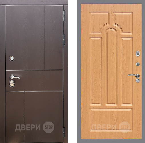 Входная металлическая Дверь Стоп УРБАН ФЛ-58 Дуб в Яхроме