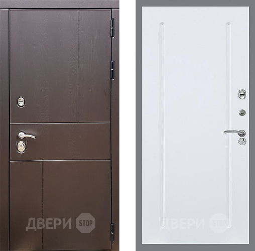 Дверь Стоп УРБАН ФЛ-68 Силк Сноу в Яхроме