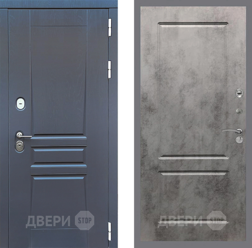 Дверь Стоп ПЛАТИНУМ ФЛ-117 Бетон темный в Яхроме