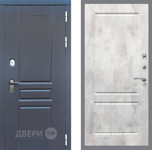 Дверь Стоп ПЛАТИНУМ ФЛ-117 Бетон светлый в Яхроме