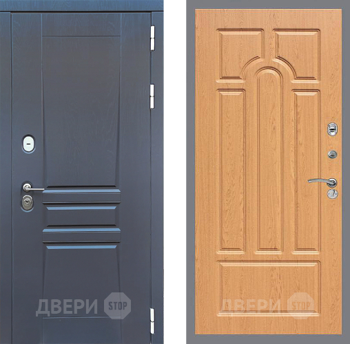 Входная металлическая Дверь Стоп ПЛАТИНУМ ФЛ-58 Дуб в Яхроме