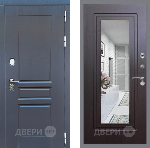 Дверь Стоп ПЛАТИНУМ Зеркало ФЛ-120 Венге в Яхроме