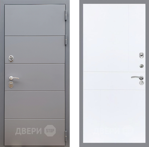 Дверь Стоп АРТ ГРАФИТ ФЛ-290 Силк Сноу в Яхроме