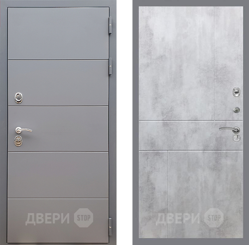 Дверь Стоп АРТ ГРАФИТ ФЛ-290 Бетон светлый в Яхроме